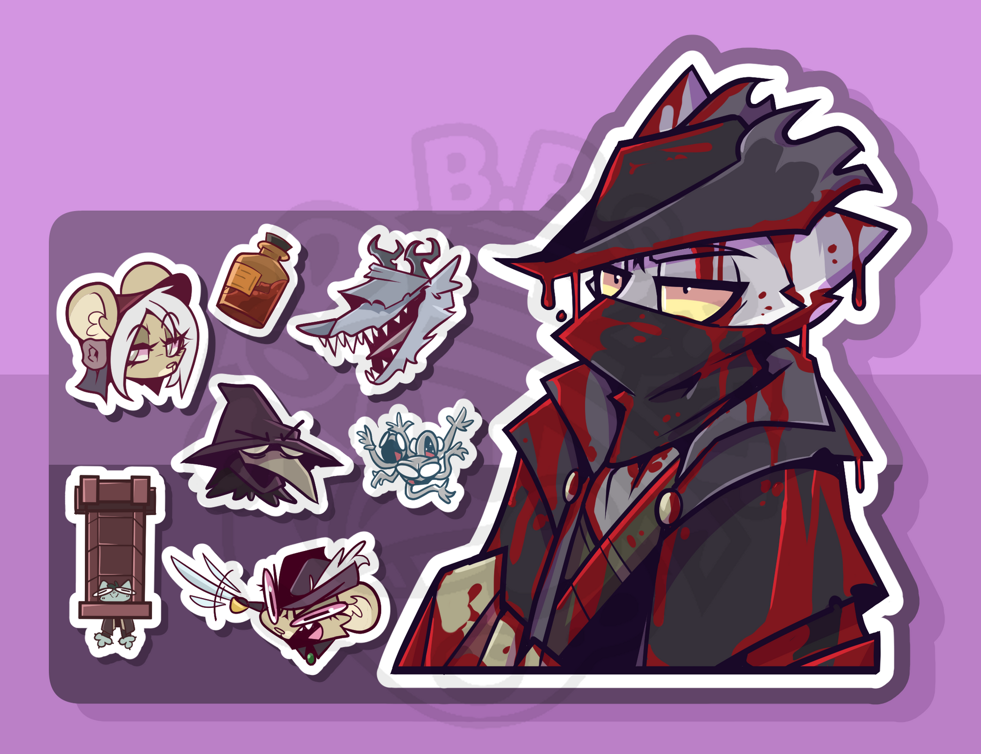 Bloodborne Mini Sticker Sheet!