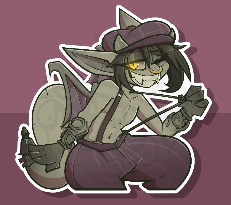 Sassy Gargoyle! (4'' Sticker)