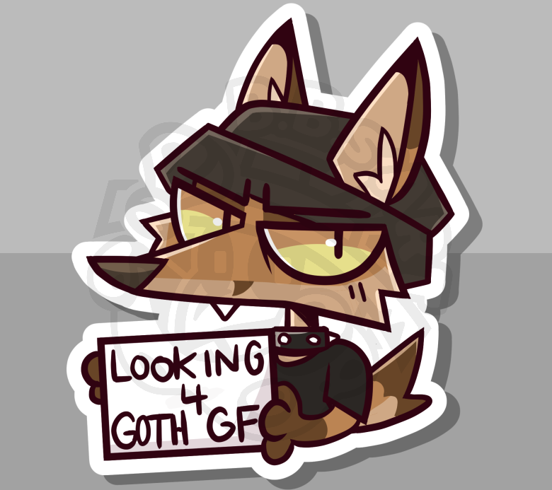 Looking 4 Goth GF (3'' Sticker)