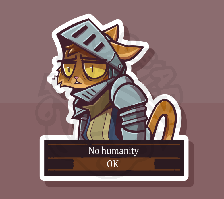 No Humanity (4'' Sticker)