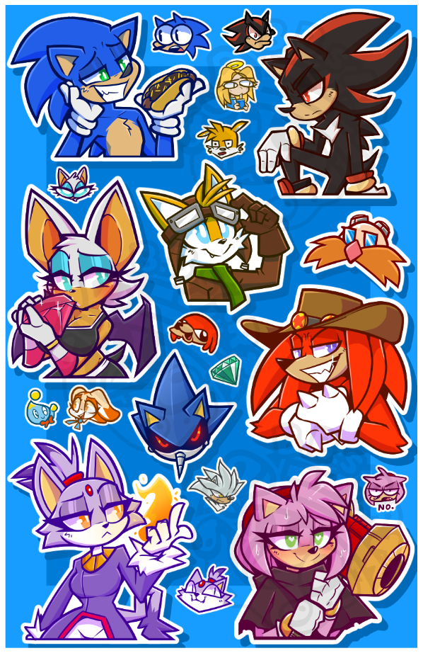 'ANGEL ISLAND FRIENDS' JUMBO 11x17in Sticker Sheet