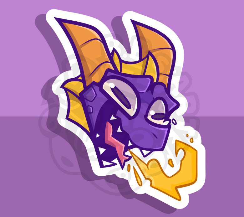 SpyroWHEEZE (4'' Sticker)