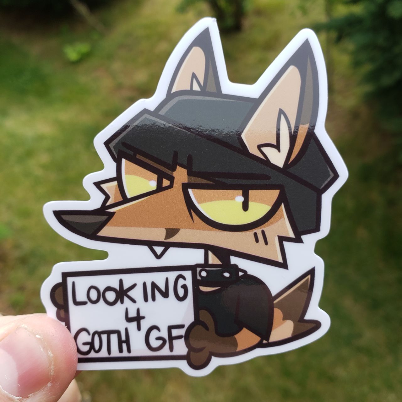 Looking 4 Goth GF (3'' Sticker)