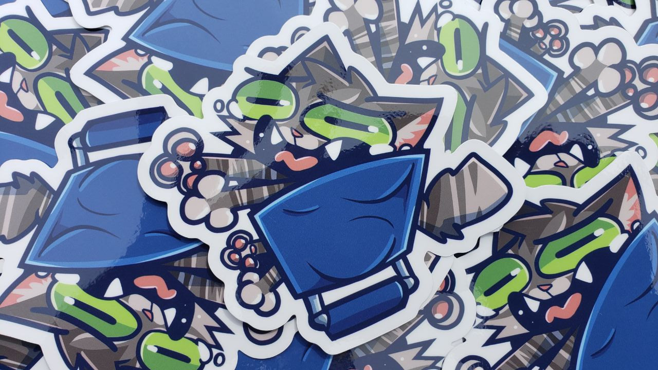 Panini Press'd Cat (4'' Sticker)