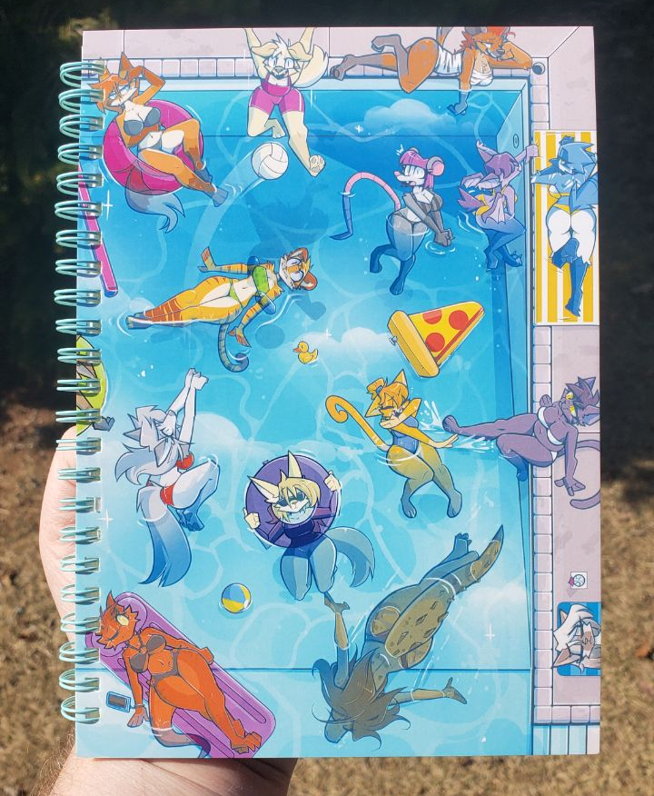 'POOL PARTY!' A5 Reusable Sticker Book