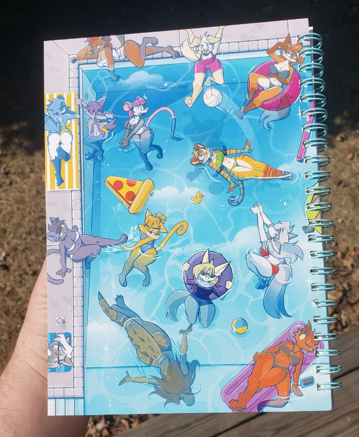 'POOL PARTY!' A5 Reusable Sticker Book
