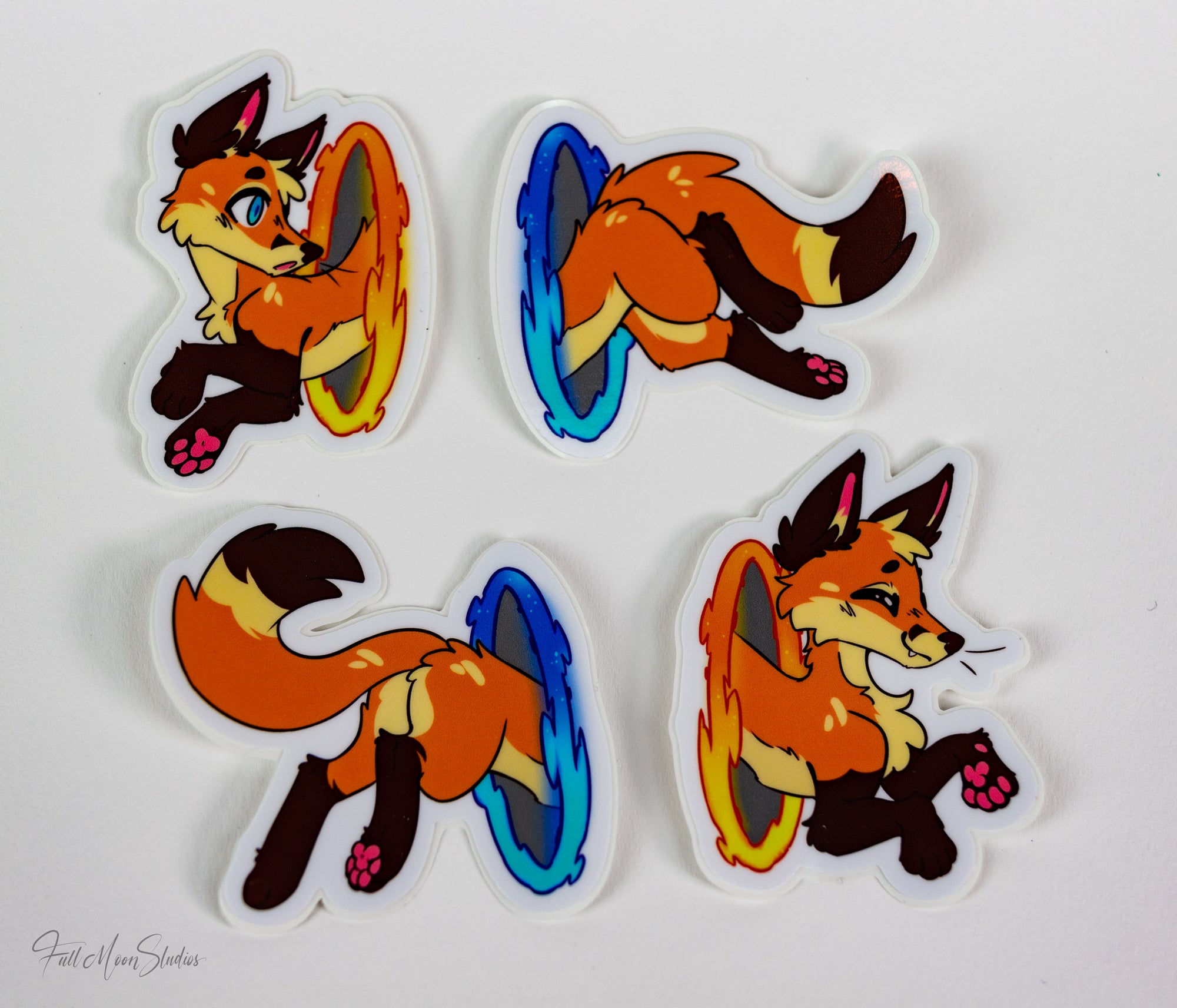 Portal Fox Sticker Set